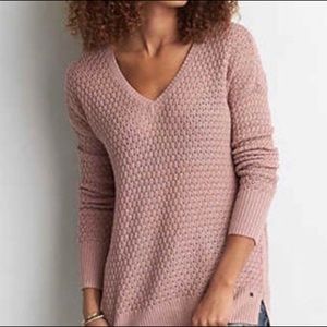 AMERICAN EAGLE OUTFITTERS v neck knit sweater  XL